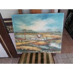 Средна картина масло на платно Испания - 3778
